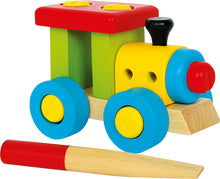 Load image into Gallery viewer, Wooden Construction Train by small foot