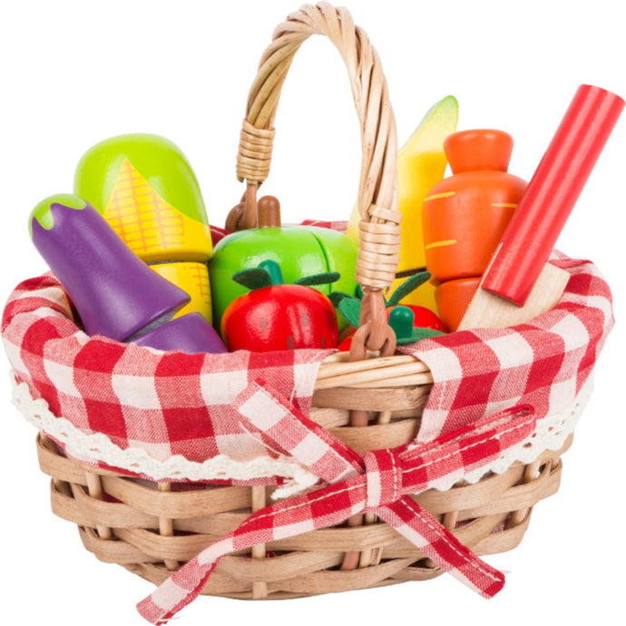 Wooden Shopping Basket with Fruits by smallfoot