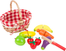 Load image into Gallery viewer, Wooden Shopping Basket with Fruits by smallfoot