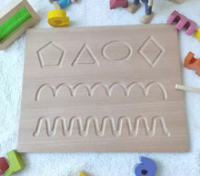 Load image into Gallery viewer, Wooden Numerals Tracing Board (Reversible)
