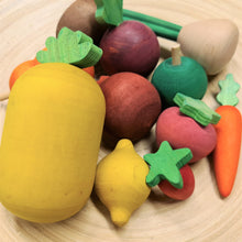 Load image into Gallery viewer, Wooden Fruit &amp; Veg Set