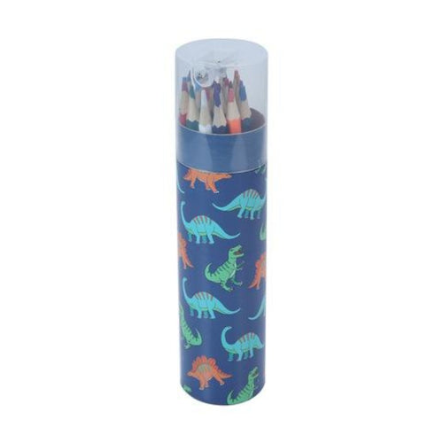 Dinosaur Coloured Pencils Tube Set (24-pc)