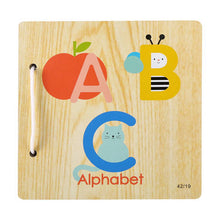 Load image into Gallery viewer, Alphabet Wooden Book