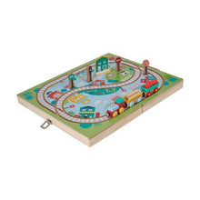 Load image into Gallery viewer, Wooden Carry Along Railroad Set *restock*