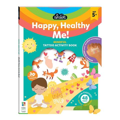 Jr. Explorers Happy, Healthy Me! Mindful Tattoo Activity Book