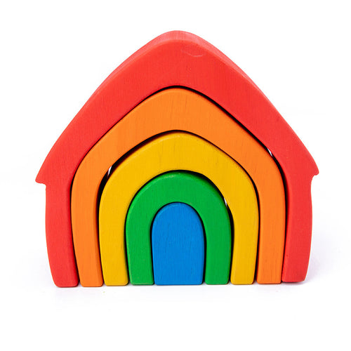 Waldorf Rainbow Stacking House