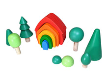 Load image into Gallery viewer, Waldorf Rainbow Stacking House