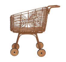 Load image into Gallery viewer, Rattan Shopping Trolley *restock*