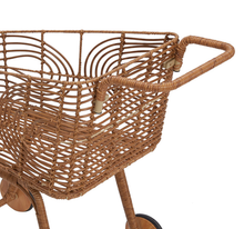 Load image into Gallery viewer, Rattan Shopping Trolley *restock*